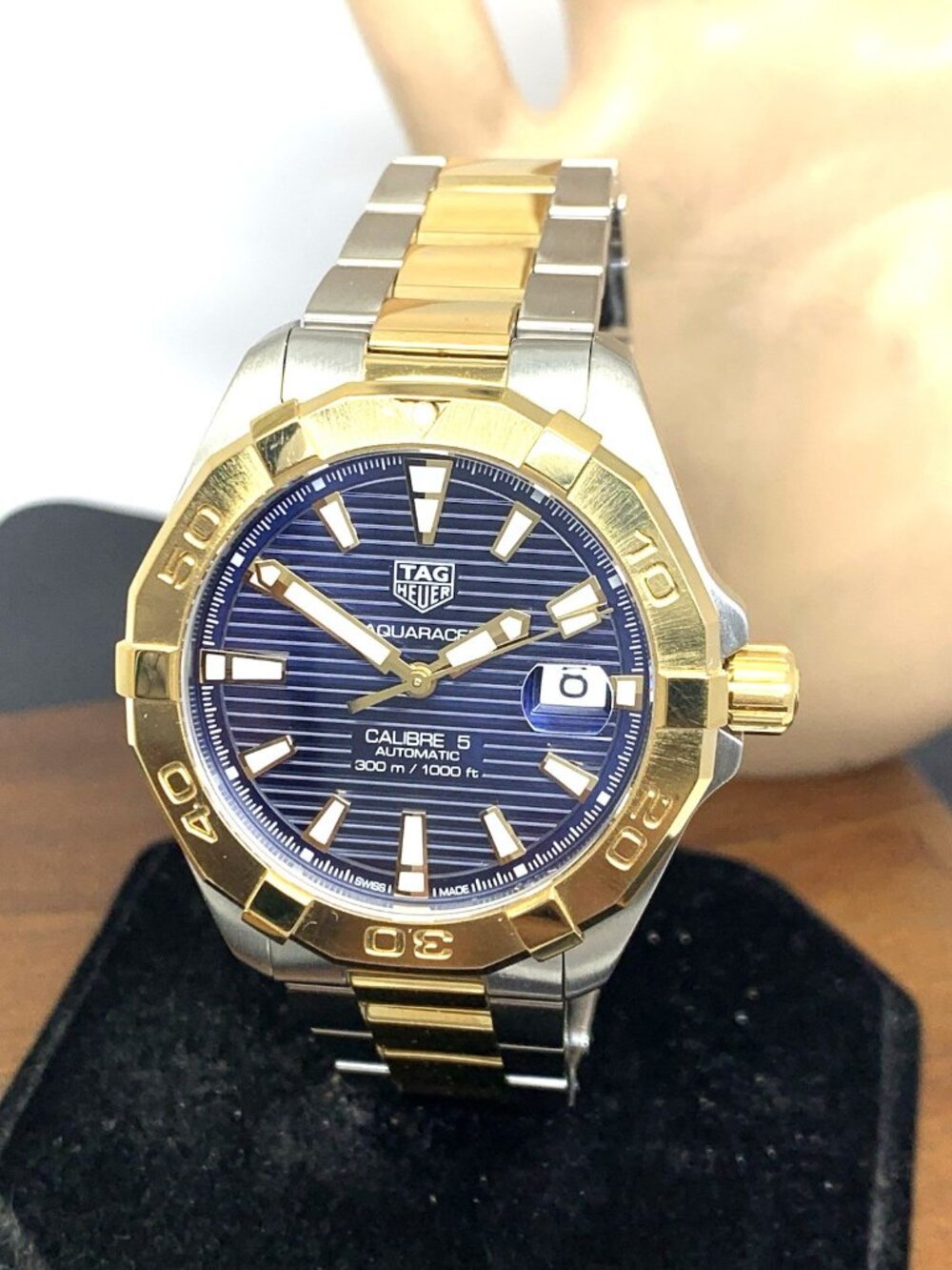Tag Heuer Men's Watch WBD2120 Swiss Automatic Blue Dial Two Tone Steel 41mm